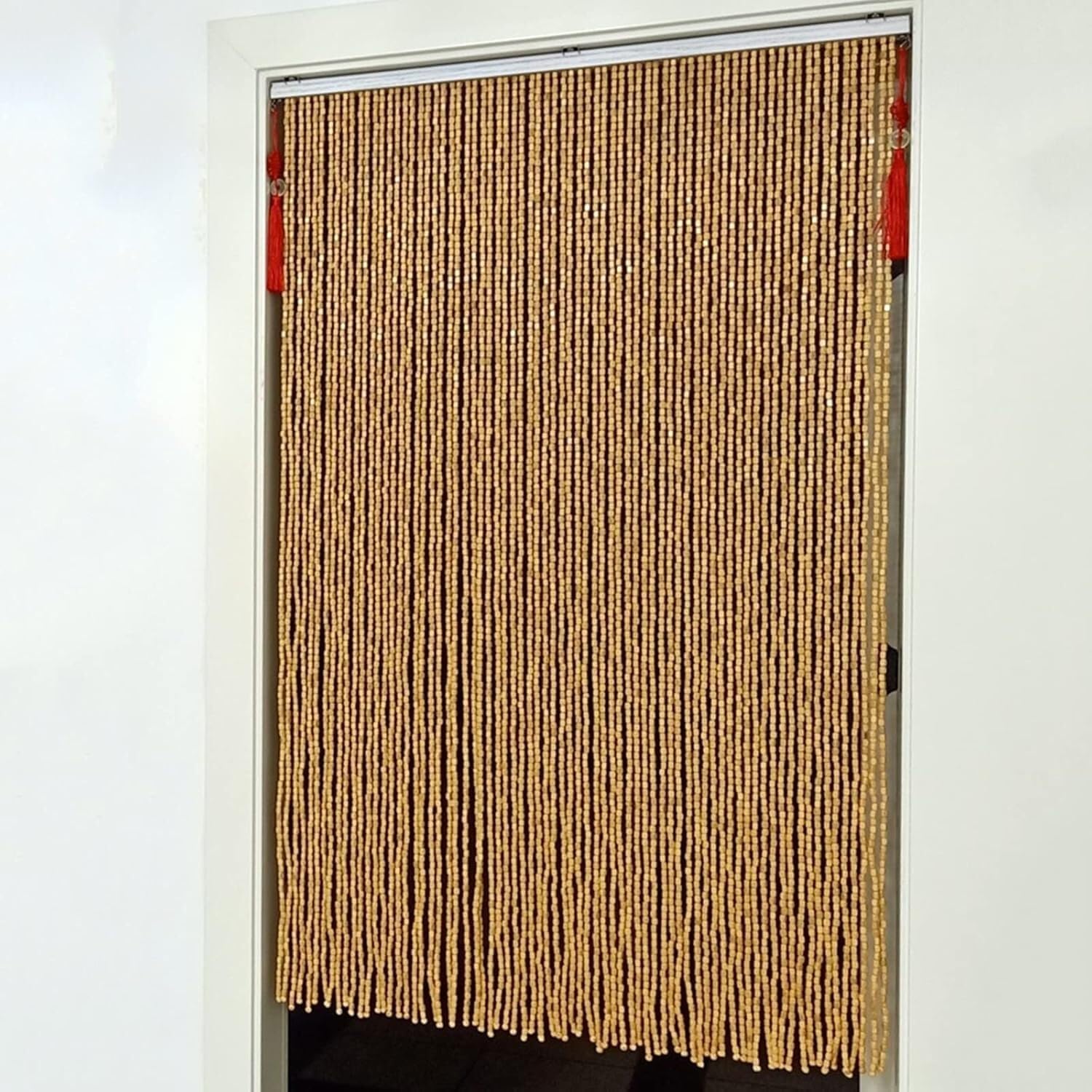 Rideau de porte en bambou pour séparer le couloir