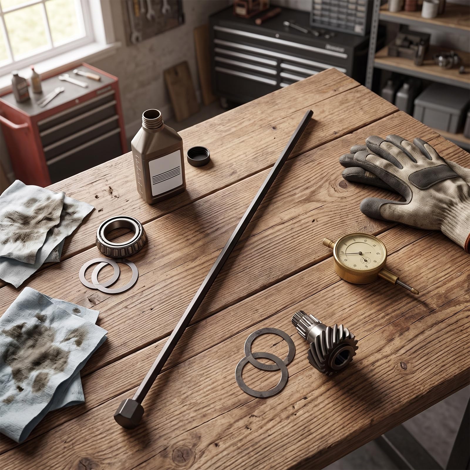 Acouto Klucz do Wstępnego Naprężenia łożyska Mechanizmu Różnicowego, Konstrukcja Stalowa z Matowym Czarnym Wykończeniem, do Osi Tylnych 7-1/4 8-1/4 8-3/4 9-, Kompatybilny OEM 6602 C