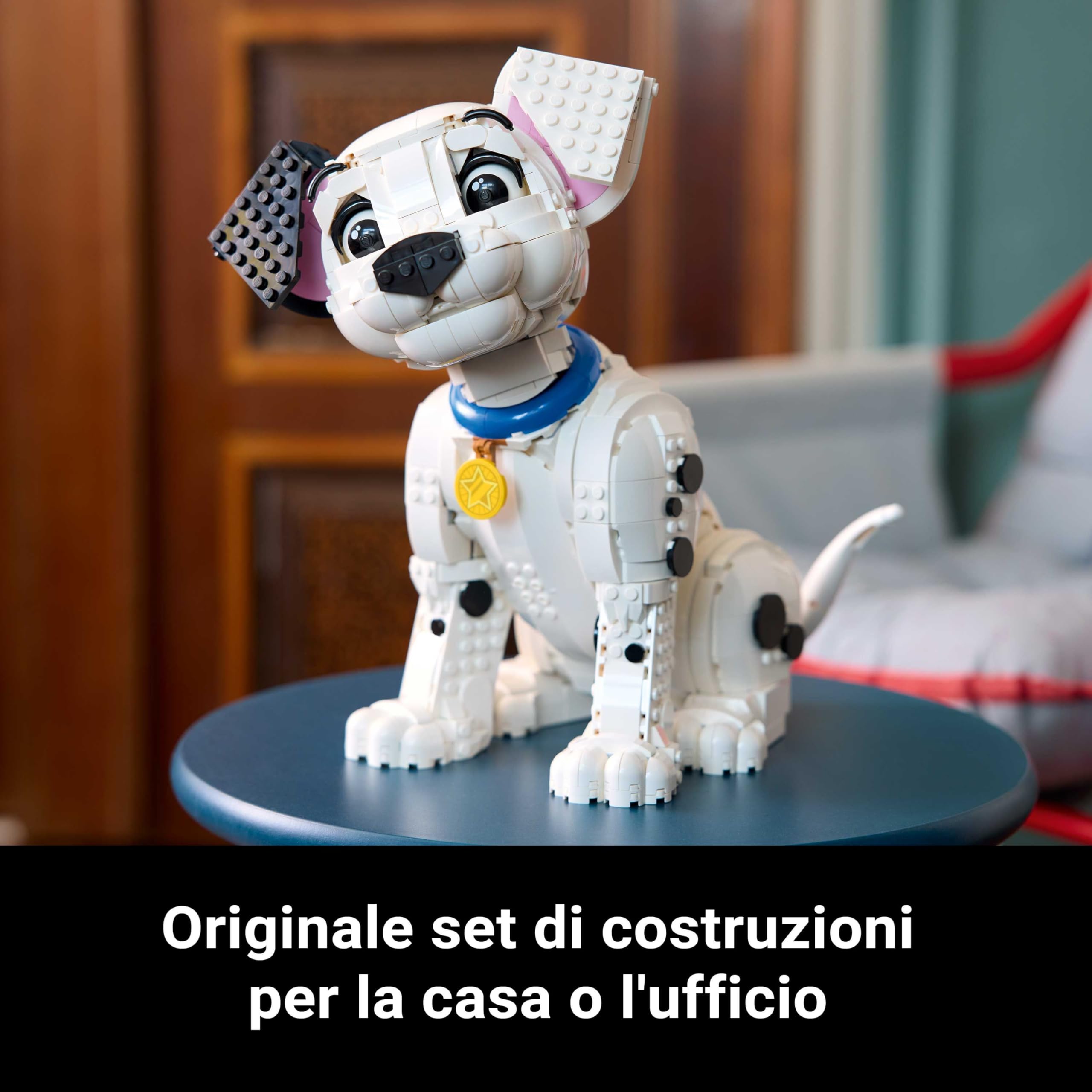 LEGO | Disney Cucciolo de La Carica dei Cento e Uno - Kit di Modellismo Personalizzabile per Adulti - si Trasforma in 6 Cani Diversi con Testa e Coda Rotanti - Decorazione Casa - Idea Regalo - 43269