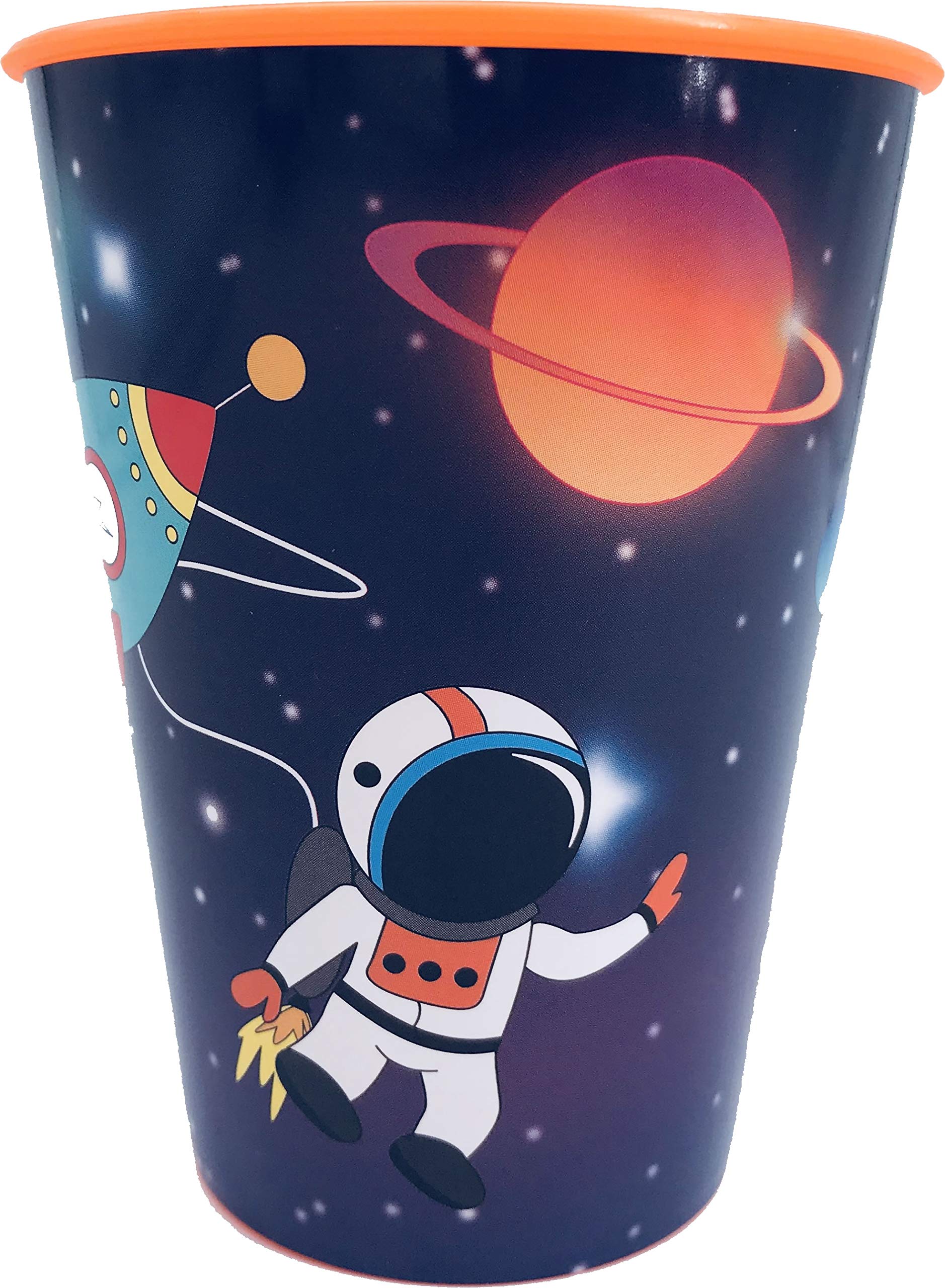 100 Stück Weltraum-Galaxie Pappbecher – 266 Ml Fassungsvermögen, Für Eis, Desserts & Party-Snacks, Motive Mit Planeten & Astronauten