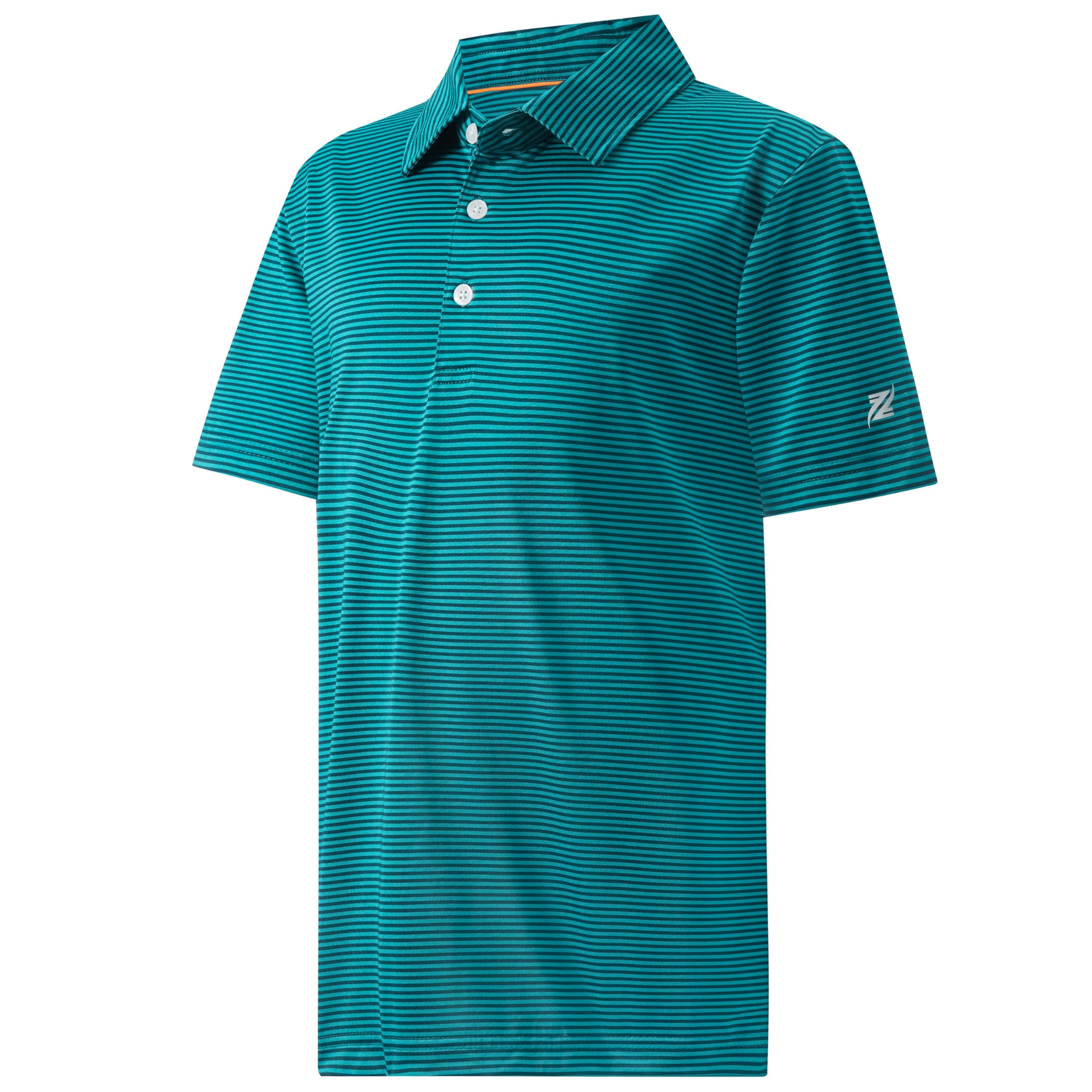 Boys Polo Shirts Short Sleeve Striped Performance Moisture Wicking Dry Fit Golf Shirts for Boys Youth Kids