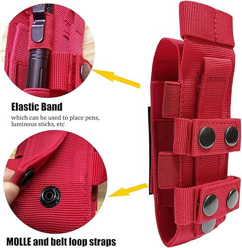 Miniatura 10 de VIIDOO Paquete de 2 bolsas TQ - Soporte de torniquete Molle mejorado para cinturón de servicio