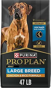 Purina Pro Plan High Protein, Digestive Health Large Breed Dog Food Dry, Chicken and Rice Formula - 47 lb. Bag