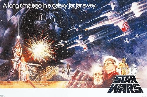 Trends International Star Wars A New Hope - Póster horizontal de una hoja para pared, 22.375 x 34 pulgadas, versión premium sin marco