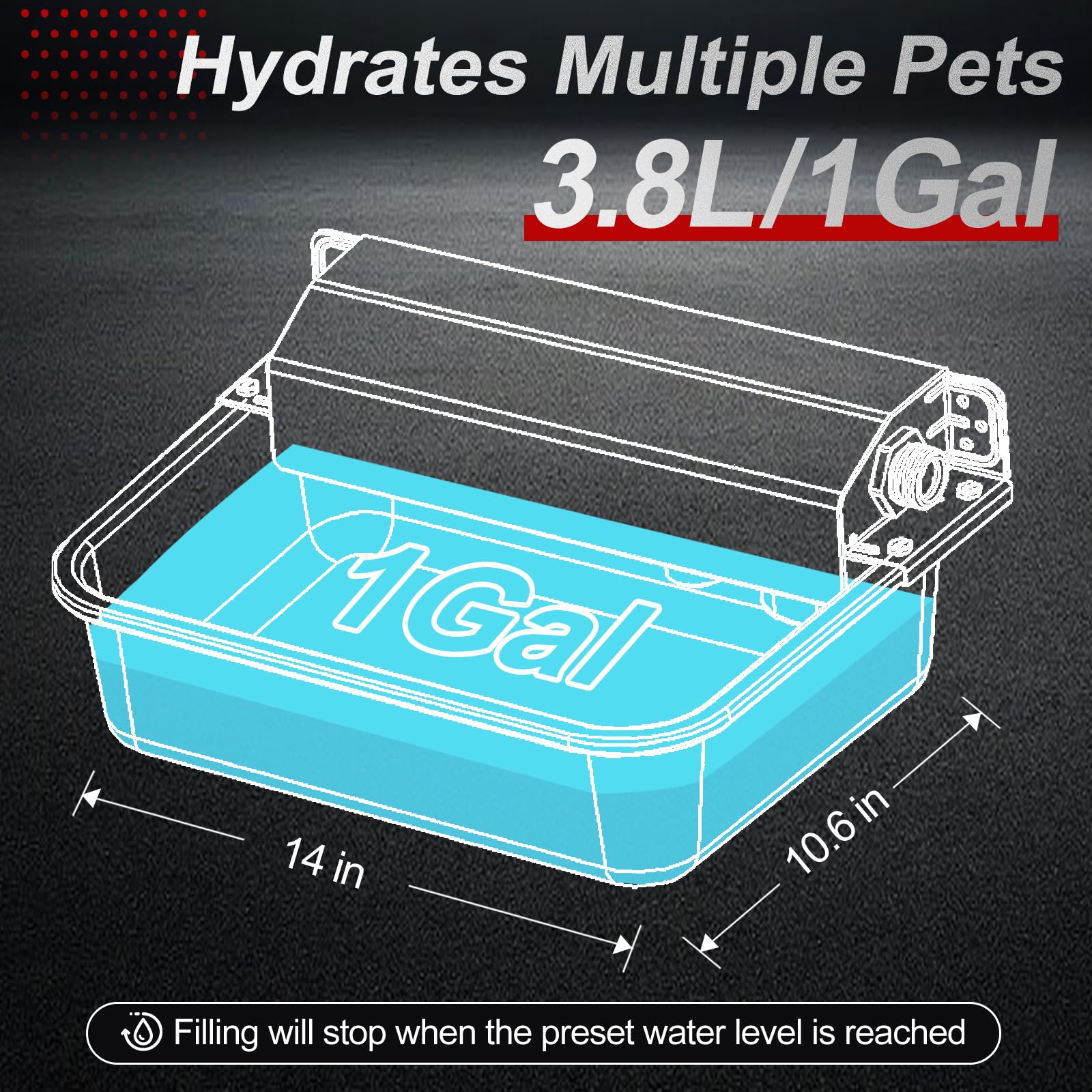 Automatic Dog Water Dispenser Bowl – Stainless Steel, Self-Filling, For Pets & Livestock – Fits 3/4” Faucet, No Power Needed
