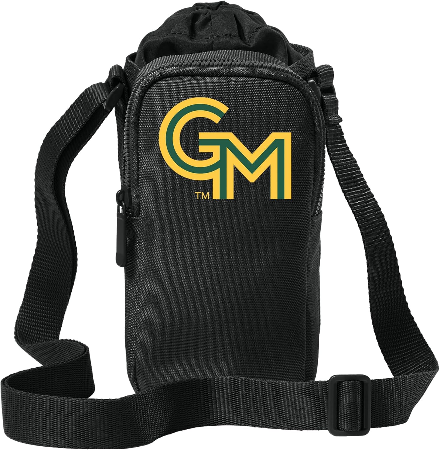 Broad Bay George Mason Water Bottle Holder - Crossbody Bag - Travel, Sports, or Workouts For GMU Fans