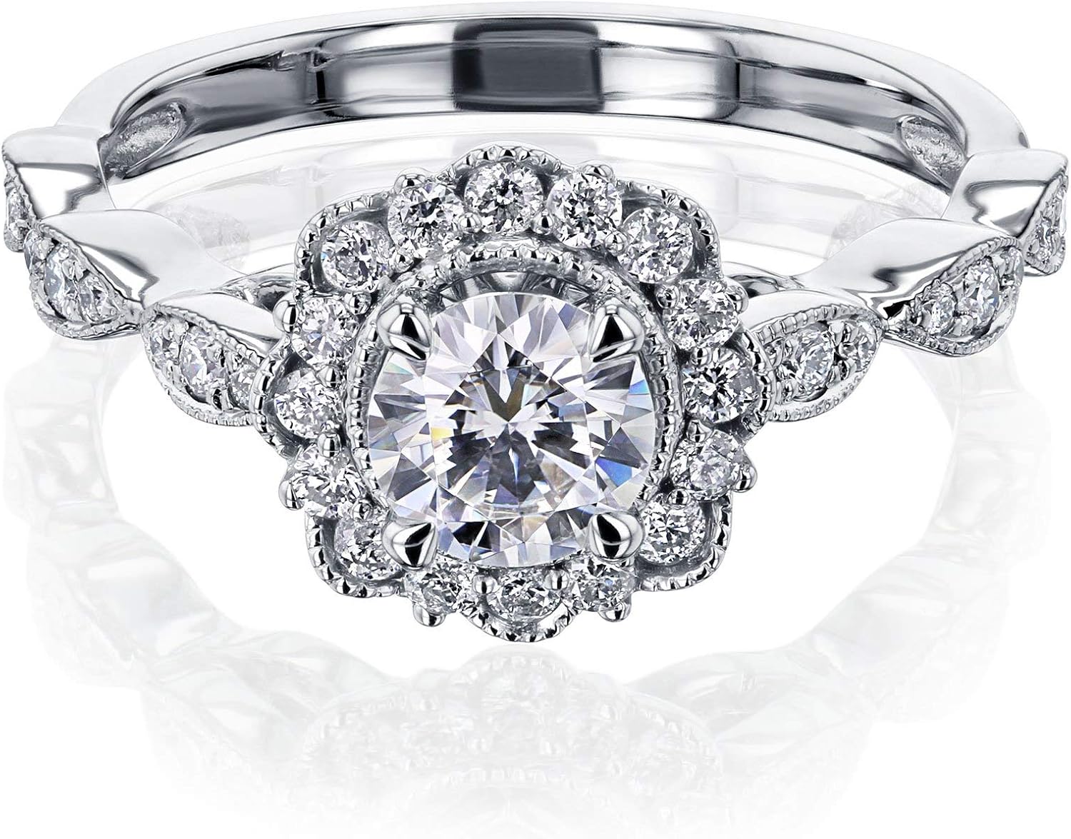 Kobelli Moissanite The Floral Spring Ring - 9.5 / Kobelli Moissanite G-H