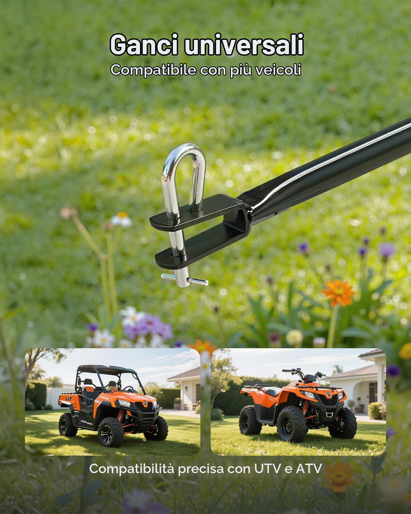 VEVOR Spandiconcime a Spinta capacità di 59 kg, Spandiconcime da Giardino Trainato con Pneumatici da 330 mm, 30 Impostazioni Regolabili, per Prato per Semi, Fertilizzanti, Sale, Antighiaccio
