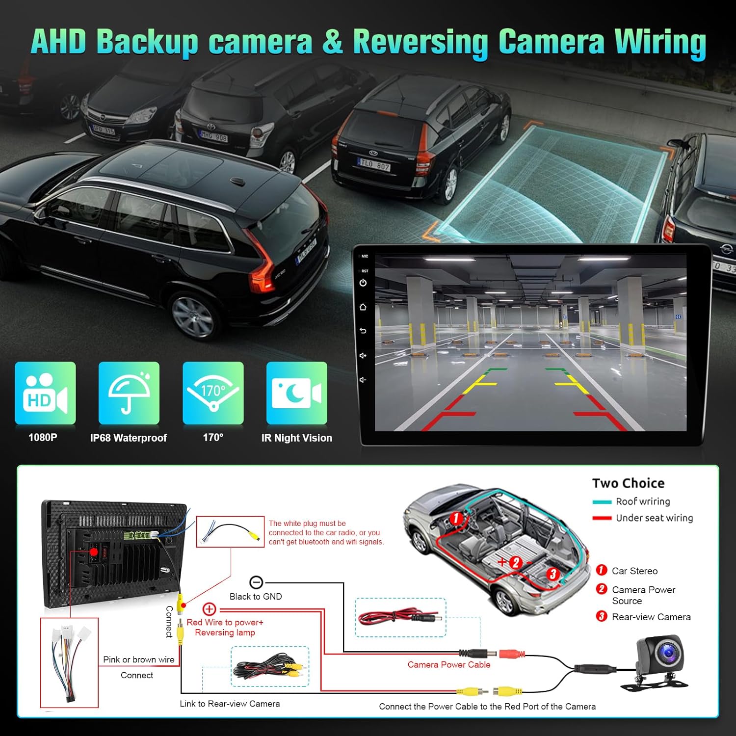 Android 12 Car Radio for Toyota Corolla 2009 2010 2011 2012 2013 with Wireless Carplay Android Auto - 2+32GB 9 Inch IPS Touch Screen Head Unit for Corolla Stereo with GPS BT FM SWC + AHD Backup Camera