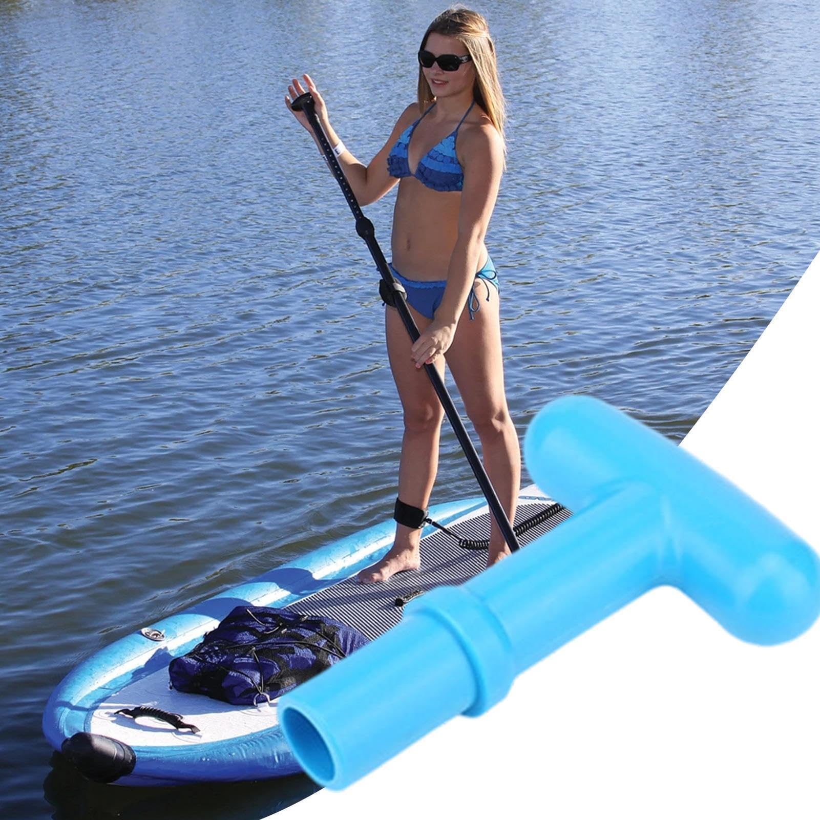 Manico a T di ricambio per pagaia, impugnatura ergonomica antiscivolo per albero da 23 mm, impugnatura multifunzionale per paddle, barca, tavola da surf, sport acquatici, pesca