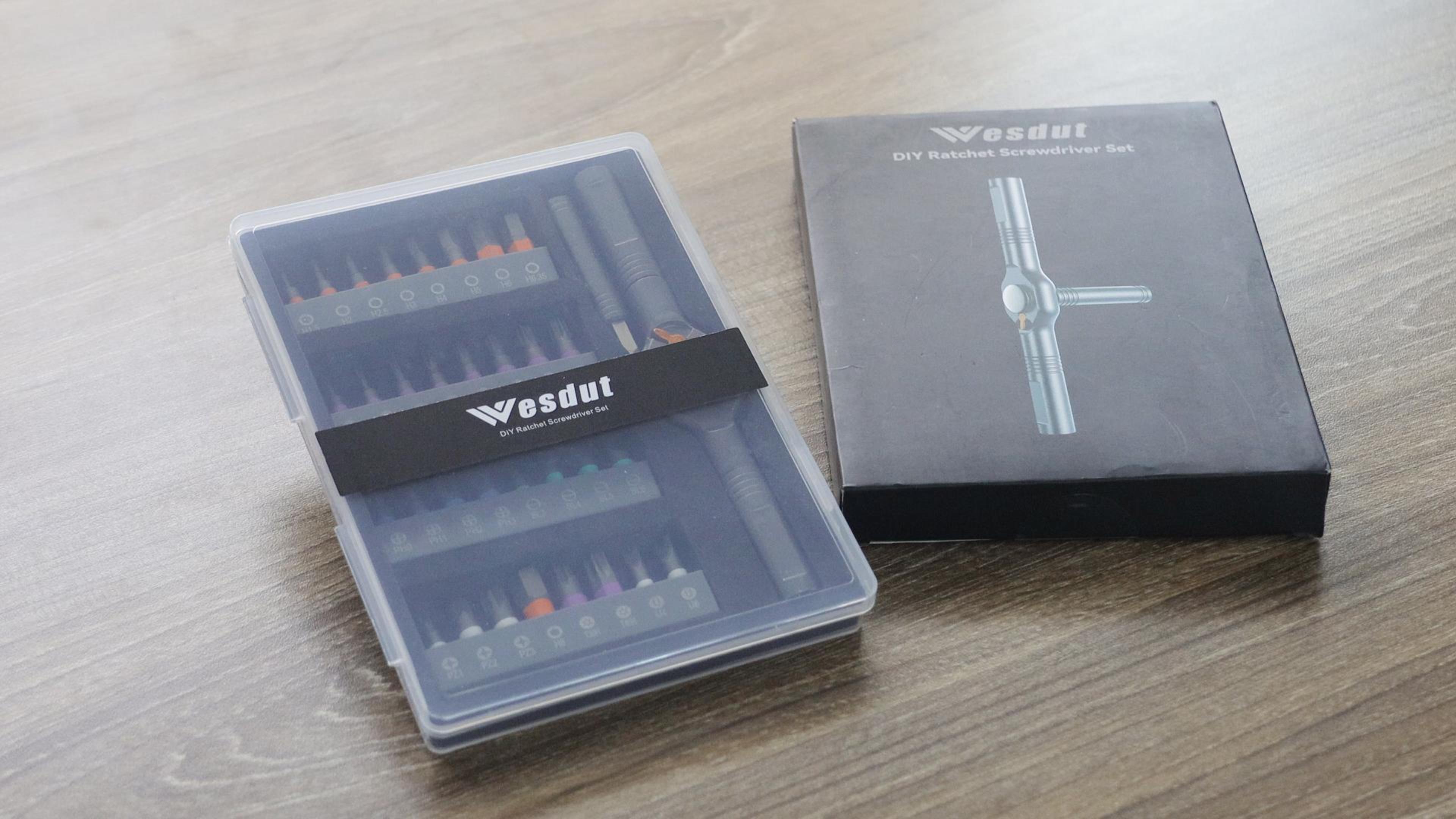Wesdut 32in1 T Handle Magnetic Ratchet Screwdriver Set, [Freely