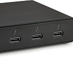 Amazon Basics Thunderbolt4/USB4 Docking Station, 3X Downstream TBT4 (Dual Display), 1xUSB A 3.1