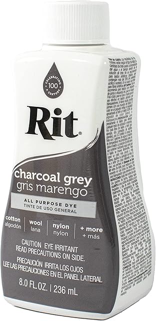 Mouldmaster Rit Dye Liquid 236ml Charcoal Grey, 88620PK01