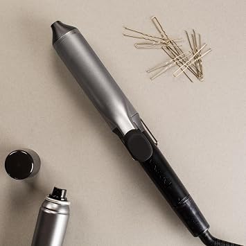 Remington Curling Iron Big Curl, 38mm for Large Curls, 4 Layers Protection, Antistatic Ceramic Tourmaline Coating, 8 Temperature Adjustments, 30 Seconds Warming Time, Silver/Grey Ci5538