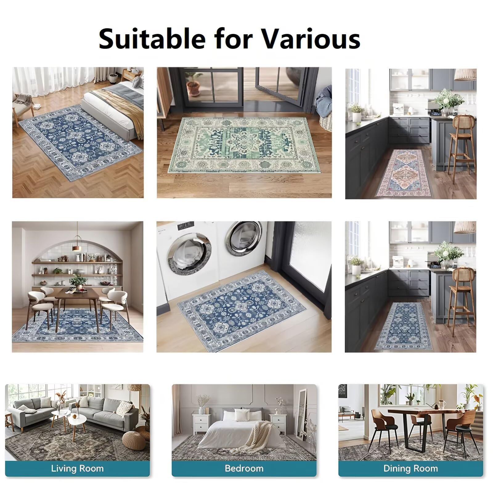 Petit tapis vert sauge, 80 x 160 cm, facile d'entretien, motif géométrique, tapis plat pour couloir, porte d'entrée, terrasse, décoration d'intérieur élégante, design antidérapant