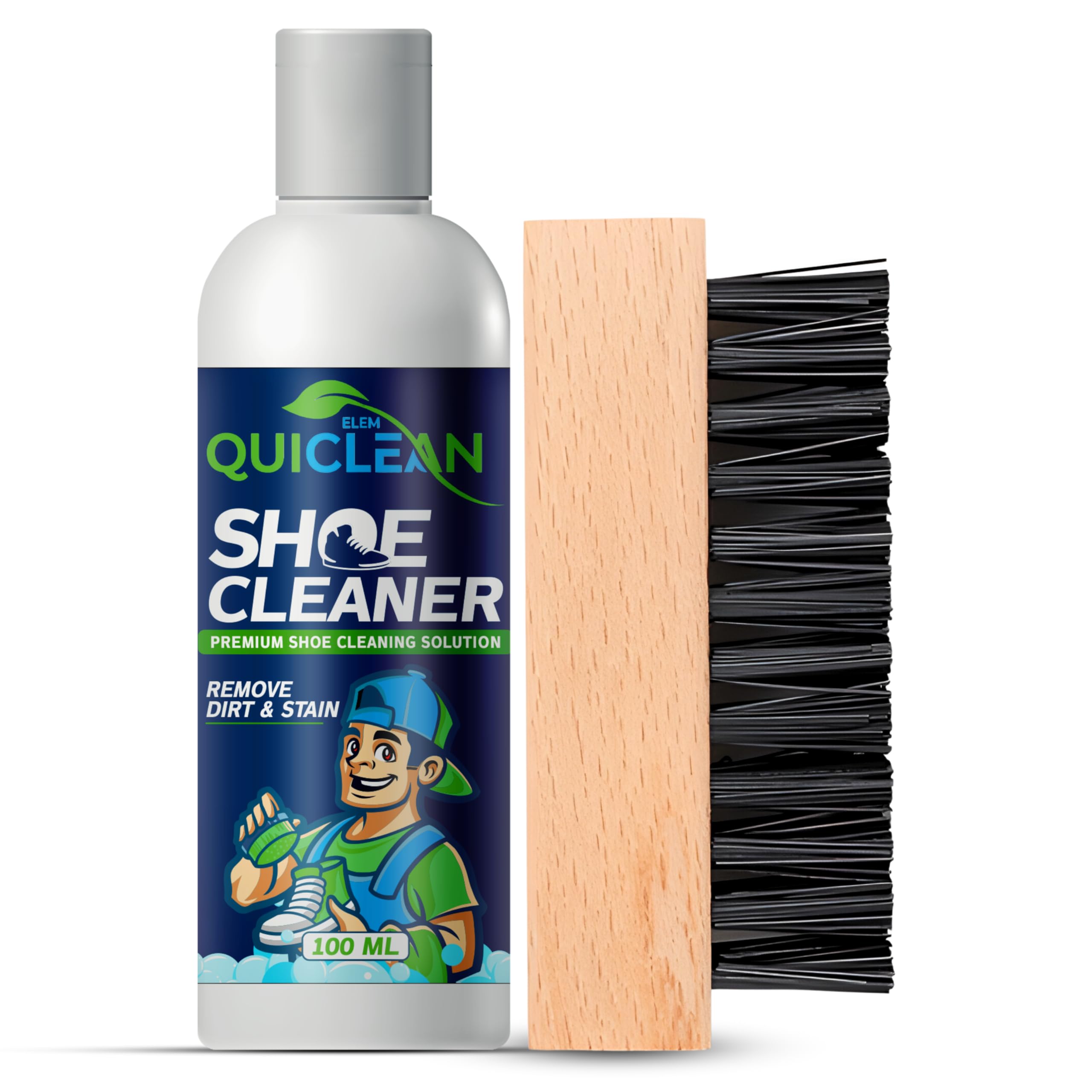 QUICLEAN Shoe Cleaner Kit With Shoe Brush | Suede Shoe Cleaner | Sneaker Cleaning Kit | White Sneaker Cleaner | Shoe Cleaning Kit For Nubuck, Canvas, Knit & Sports Shoes | White Shoes Cleaner |100ML (B0DC4CTMD4) Amazon Price History, Amazon Price Tracker