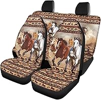 Vista 15 de Fundas de asiento de automóvil con diseño de girasol para SUV, camión, camioneta, caballo azteca, funda de asiento delantero y trasero, accesorios