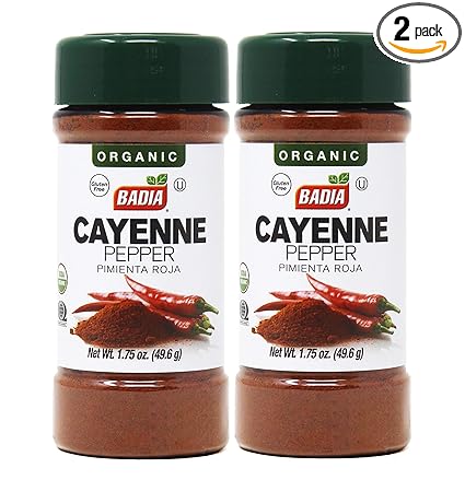 2 Pack-Organic Ground Cayenne Pepper Powder / Pimienta Roja Organica Molida 2x1.75 oz