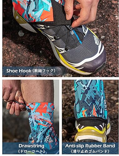 Miniatura 3 de TRIWONDER Polainas de tobillo bajas ligeras e impermeables para senderismo, caminar, mochilero