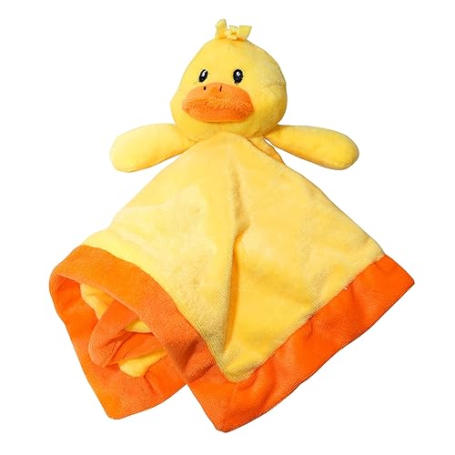Lovey - Manta de seguridad cuadrada de 12 pulgadas, manta de bebé de animales de peluche para niñas o niños (pato) por Baberoo