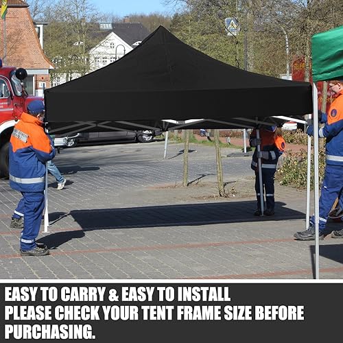 Miniatura 5 de Amylove 2 piezas de 10 x 10 pies de repuesto para toldo, cubierta impermeable de repuesto para tienda de campaña al aire libre, para jardín, patio,