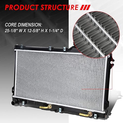 Vista 28 de Auto Dynasty Radiador compatible con 06-10 Mazda 5 2.3L AT, DPI 2894 Radiador de enfriamiento de 1 fila estilo fábrica, núcleo de aluminio
