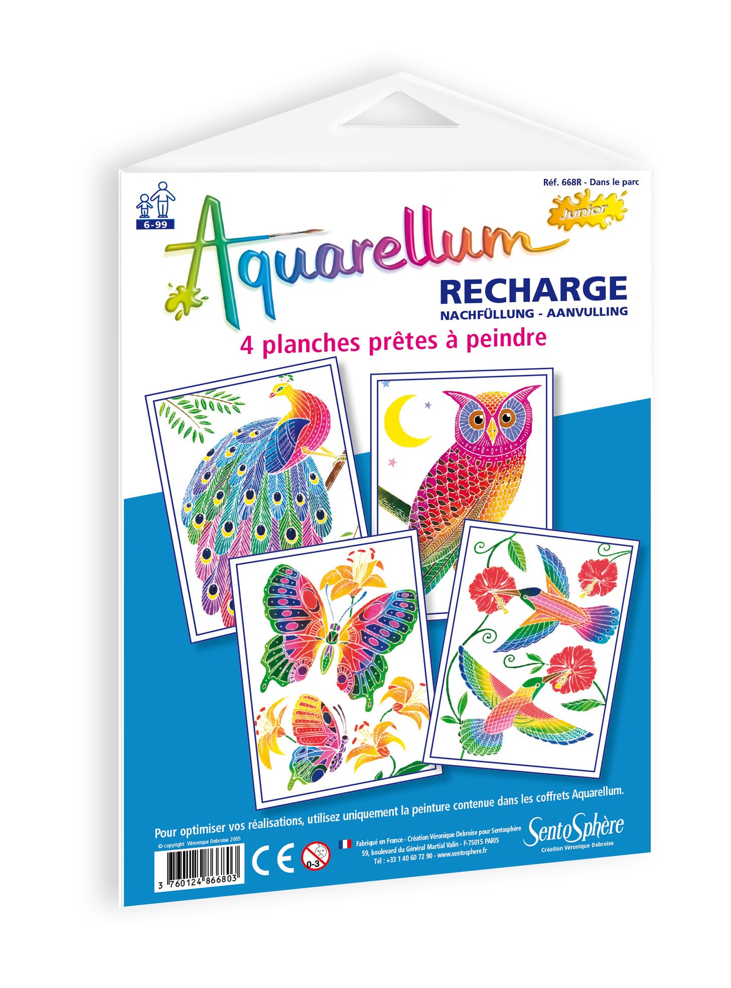 Sentosphère668R – Junior – Aquarellum painting paper Refill – In The Park
