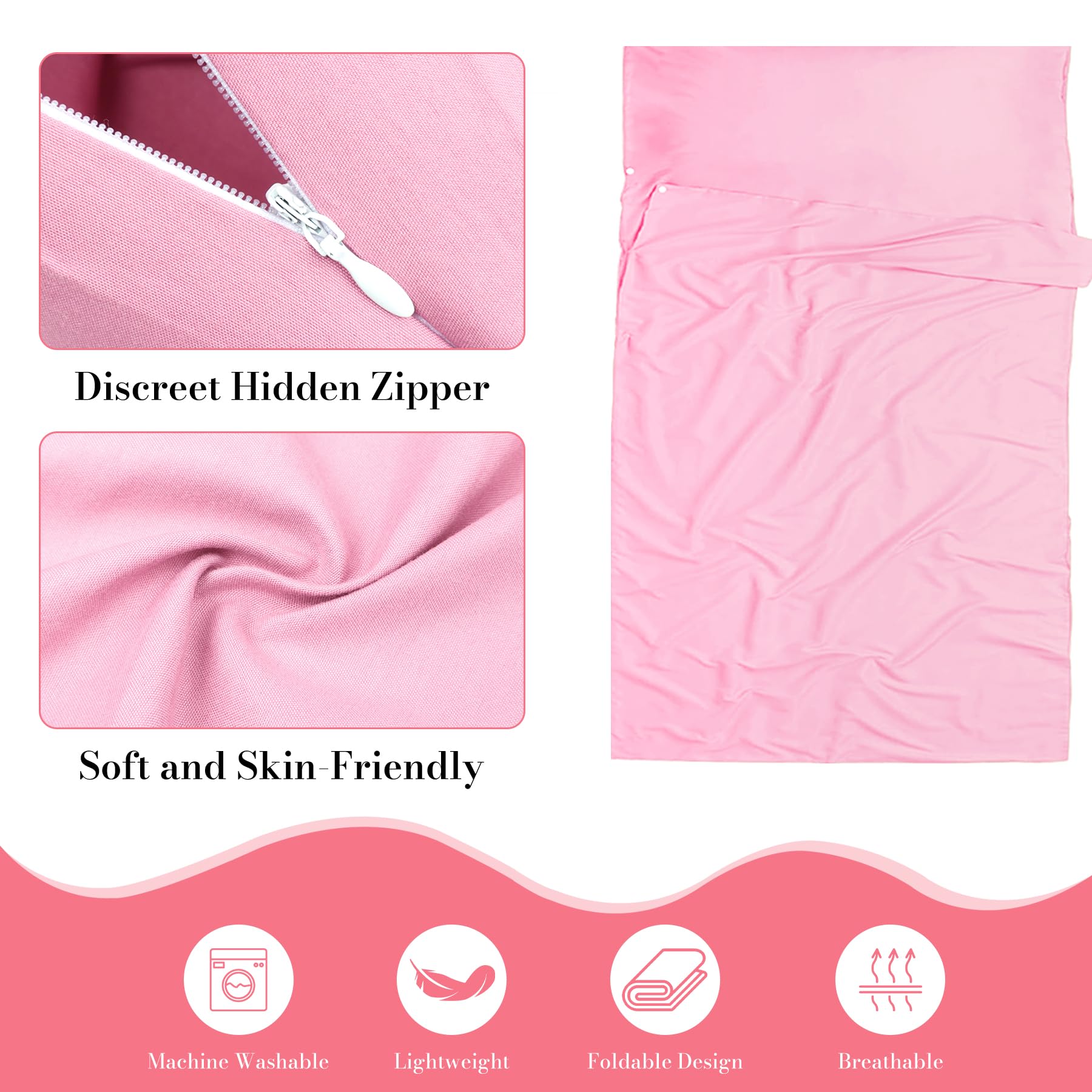 BREENHILL Self Tan Sleep Sack Breathable Protect Sheets From Self Tanner, Lightweight Poly Self Tanning Sheet Protector, Self Tanner Sleeping Bag, Travel And Camping Sheet, Sleeping Bag Liner