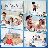 Vista 5 de Allersoft - Protector de colchón para control de alergias y ácaros, 100% algodón, Algodón, Blanco, gemelo