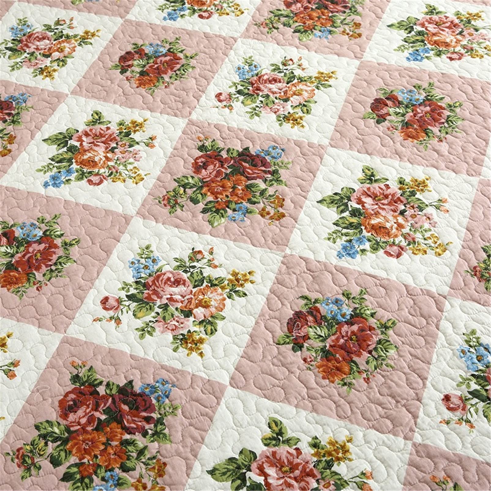 Rustic Patchwork Style Set Di Biancheria Da Letto Vintage Style 3 Pezzi 3D Con Federa Coordinata Iicrofibra Chiusura A Cerniera Per Bambini Adulti Anziani Chiusura A Cerniera Copripiumino King(220x240