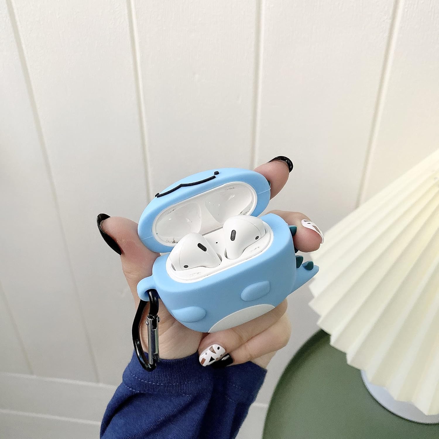 Awin Case Dinosaur Case for Airpods/Airpods 2 Case,3D Cute Cartoon Airpod Case,3D Kawaii Character Kids Teens Girls Women Dinosaur Soft Silicone case for Airpods Case/Airpods 2 Case (Dinosaur)