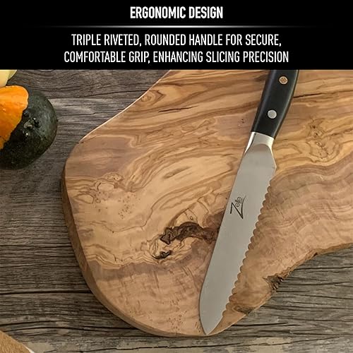 Miniatura 5 de ZELITE INFINITY cuchillo de chef de 8 pulgadas serie Alpha Royal edición Chef Ejecutivo diseño revolucionario AIR-BLADE el mejor acero japonés VG10