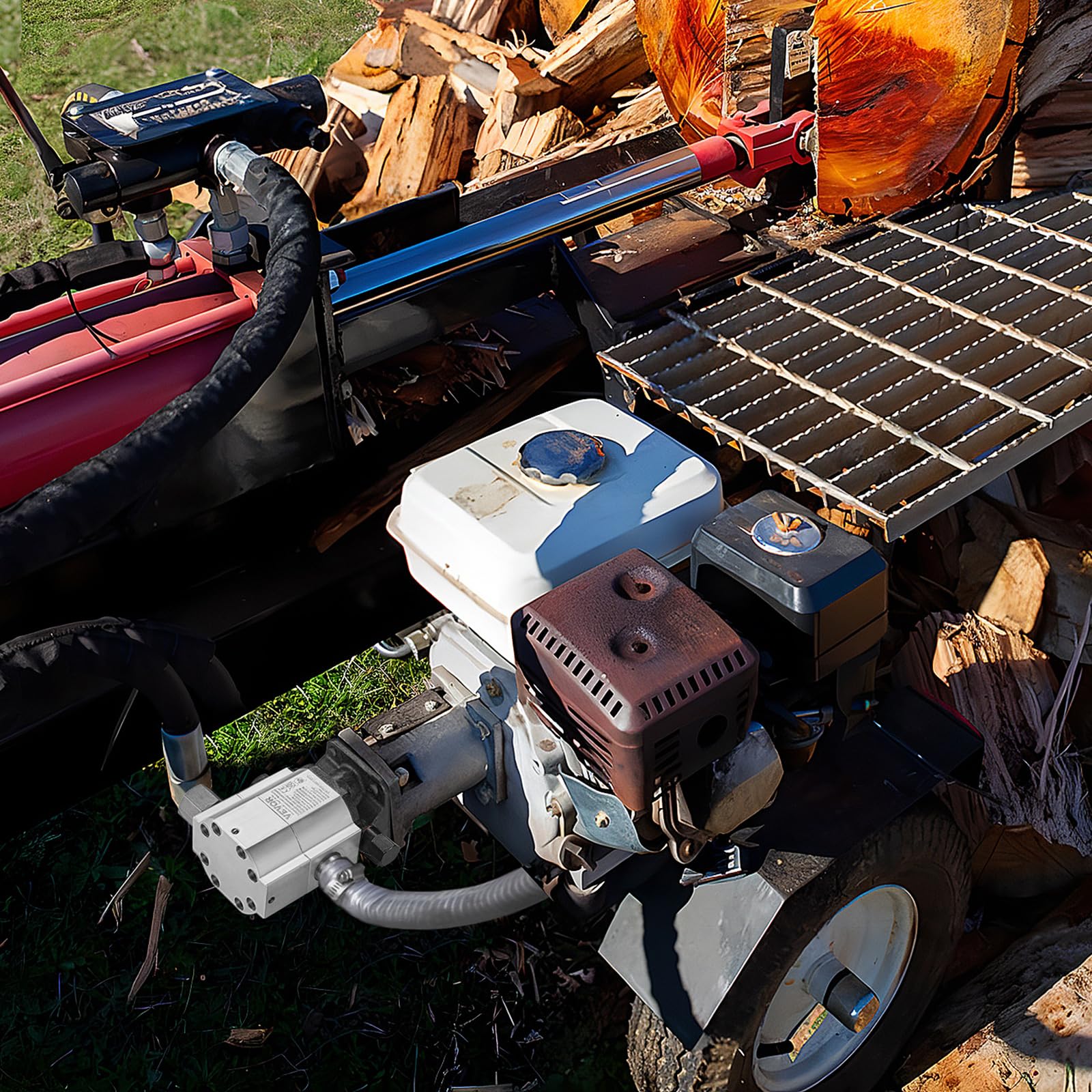 VEVOR Pompa idraulica spaccalegna in legno, 13 GPM, 2 stadi 3000 PSI, 1 '' ingresso 1/2 '' NPT uscita 3600 giri/min pompa idraulica in alluminio, per piccoli motori di montaggio Log Splitters