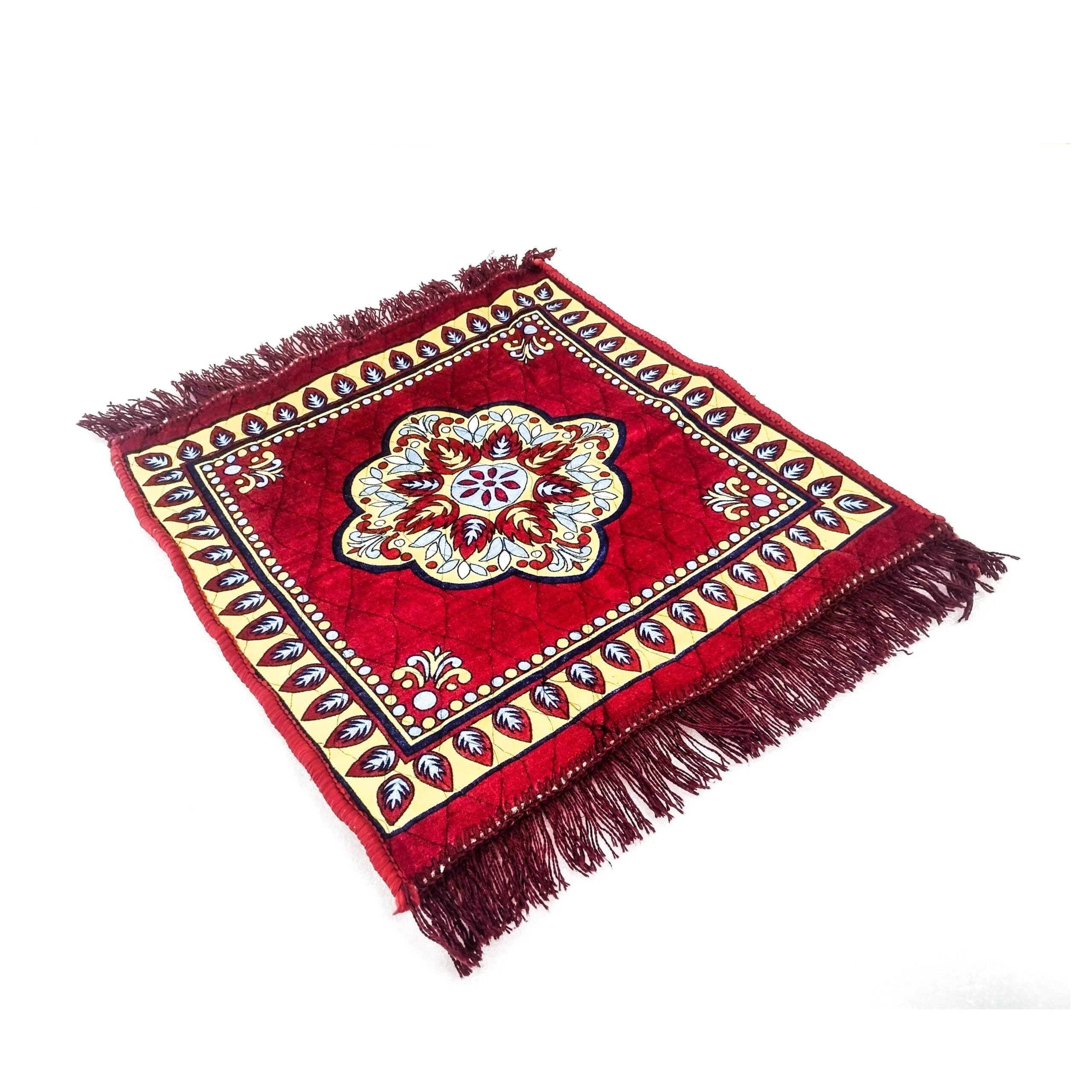Designer Pooja Aasan/Velvet Prayer Mat (Size 2 x2 Feet)-image-18