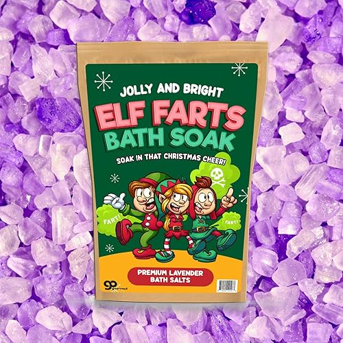 Miniatura 2 de Sales de baño de Elf Farts - Regalo único de broma navideña para niños - Divertidos regalos de baño de Navidad para adolescentes - Jolly and Bright