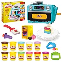 Hasbro Play-Doh, Playset Super Fetta di Torta, Arti e Mestieri Creativi per Bambini e Bambine dai 3 Anni in Su, Ottima Idea Regalo di Natale, Include 11 Vasetti di Pasta Modellabile e Accessori