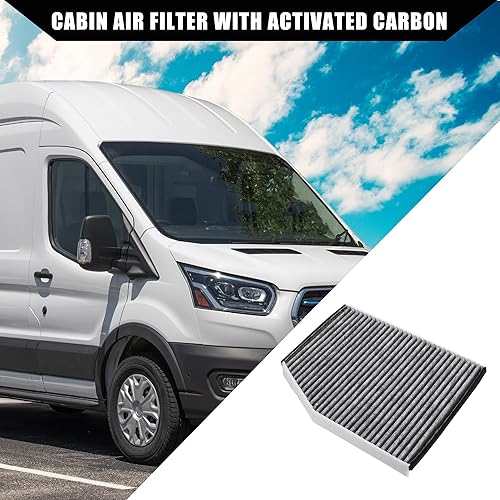 Miniatura 2 de No.BK21-18D543-AA Filtro de aire de cabina con carbón activado para Ford Transit-150 2015-2019 para Ford Transit-250 2015-2019 / Filtro de aire del
