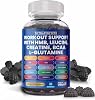 Sugar Free Workout Recovery Gummies with HMB, Leucine, Creatine, BCAA, Natural Vegan Supplements for Pre Post Athletes, Gym Enthusiasts & Active Lifestyles - Boost Energy, Endurance & Muscle Repair