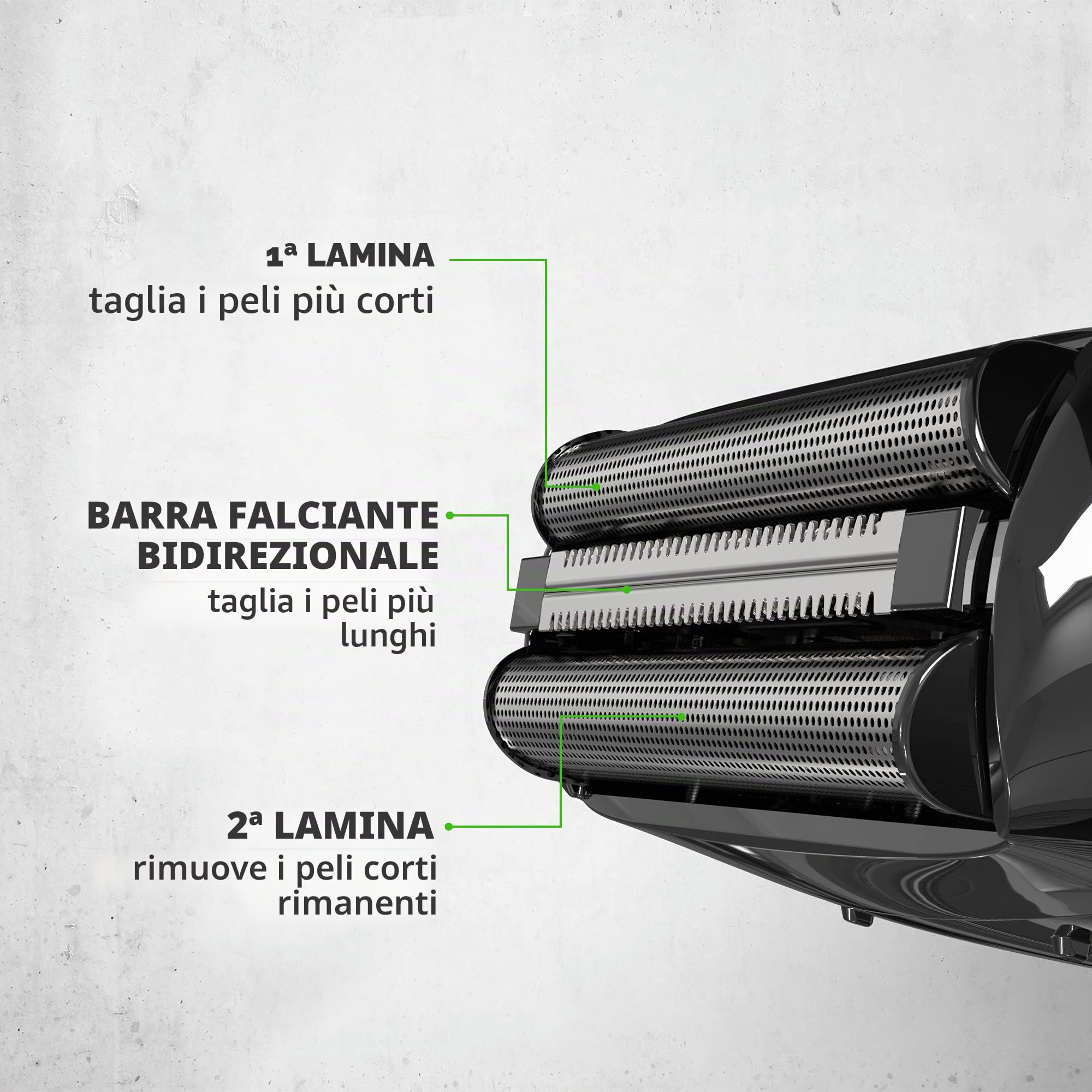 Wahl Li - Rasoio da viaggio compatto, rasoio elettrico da uomo, testina lavabile, facile da pulire, fogli flessibili, taglio stretto, piccoli rasoi da viaggio
