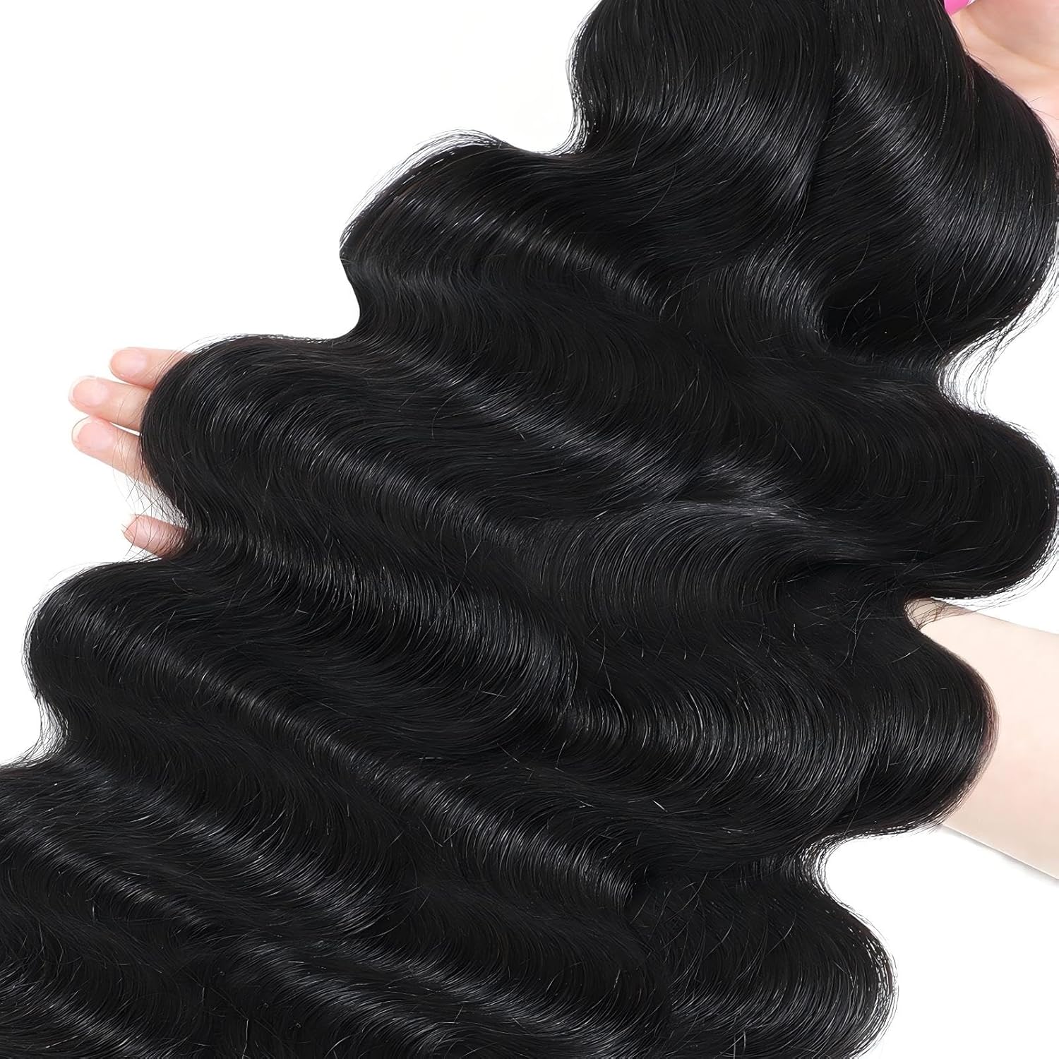 Human Hair Bundles with Closure (20 22 24+18)100% 12A Grade Brazilian Virgin Hair | 12 Months lifespan, 4x4 Transparent Swiss Lace Closure, Tangle Free & Smooth, More of What You Pay For