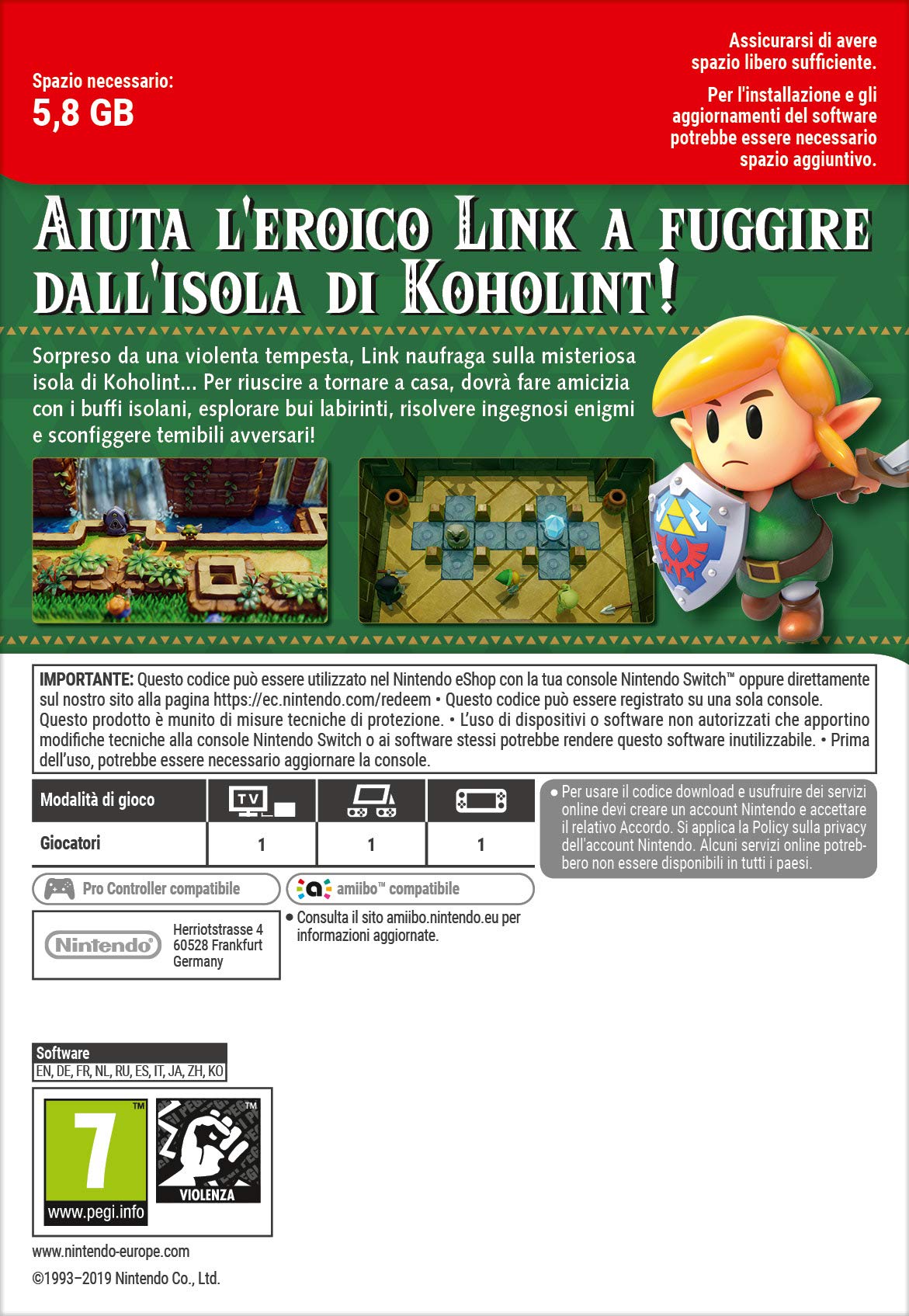 The Legend of Zelda: Link’s Awakening | Switch - Download Code