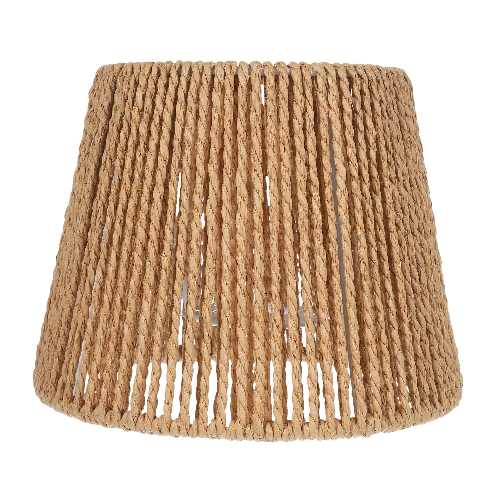 Alasum Brown Paper String Lampshade Indoor Light Cover Vintage Ceiling Pendant Lamp Shade Multifunctional Stable Retro Style Suitable E27 E14 Bulbs for Office Cafe