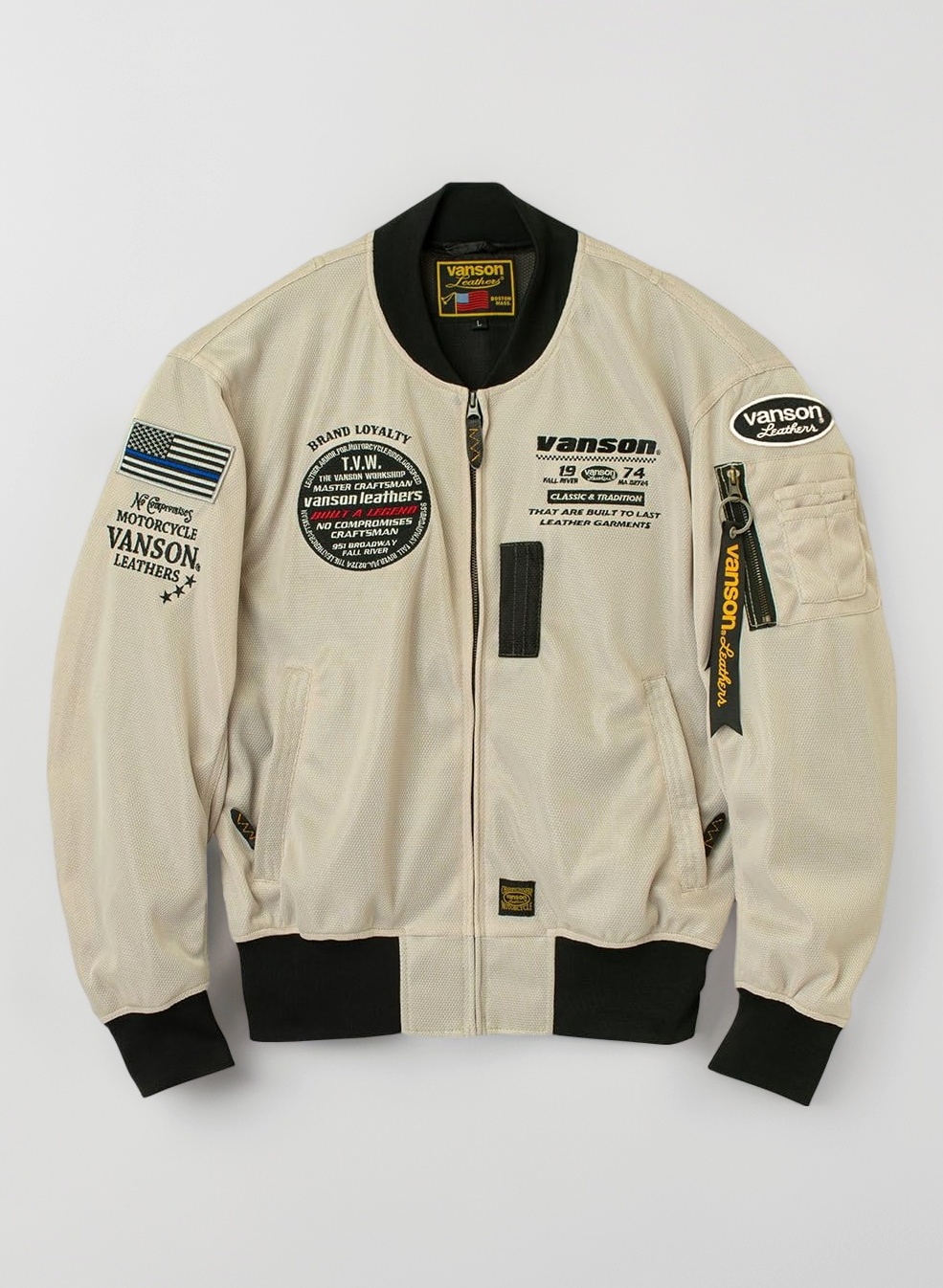 Amazon.co.jp: [バンソン] VSE26102S バイクウェア MA-1メッシュ