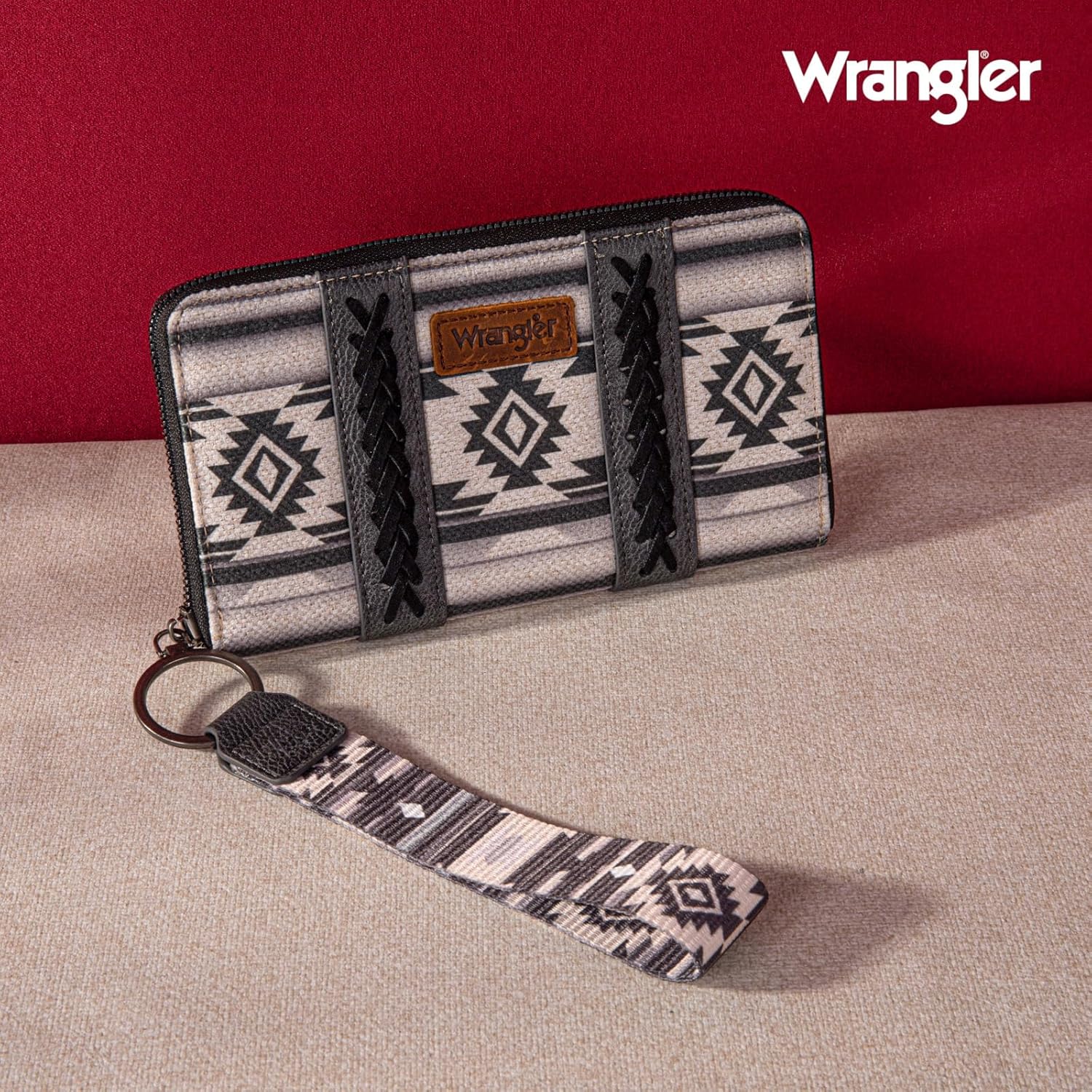 X Wrangler Wristlet Western Wallet Boho Aztec Credit Card Holder for Women - Image 4