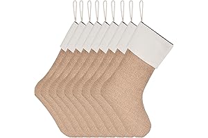 Sustainable Burlap Christmas Stockings for Festive Cheer