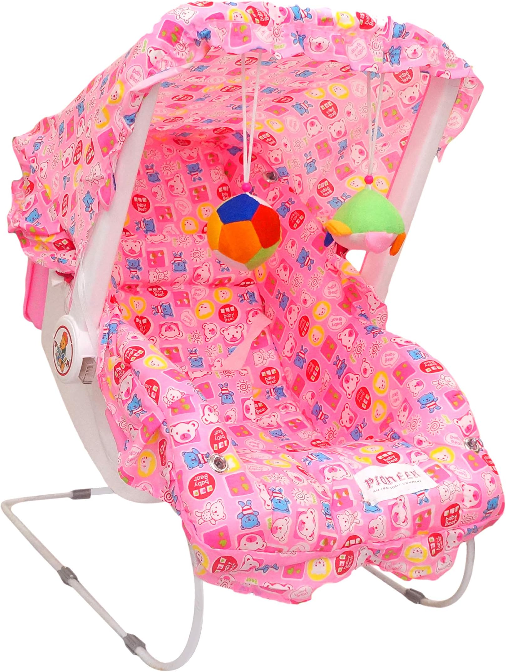 eHomeKart Carry Cot Cum Bouncer - 10 in 1 - Feeding Chair, Baby Carrier, Baby Chair, Rocker, Bath TUB, Carrying, Bouncer, Storage Box & Baby Swing with Mosquito Net(Pink) (Pink)