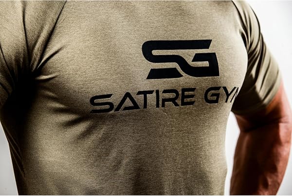 Satire Gym - T-Shirt Slim Fit Homme pour Fitness – T-Shirt de Musculation Homme pour la Gym et Le Fitness - 4