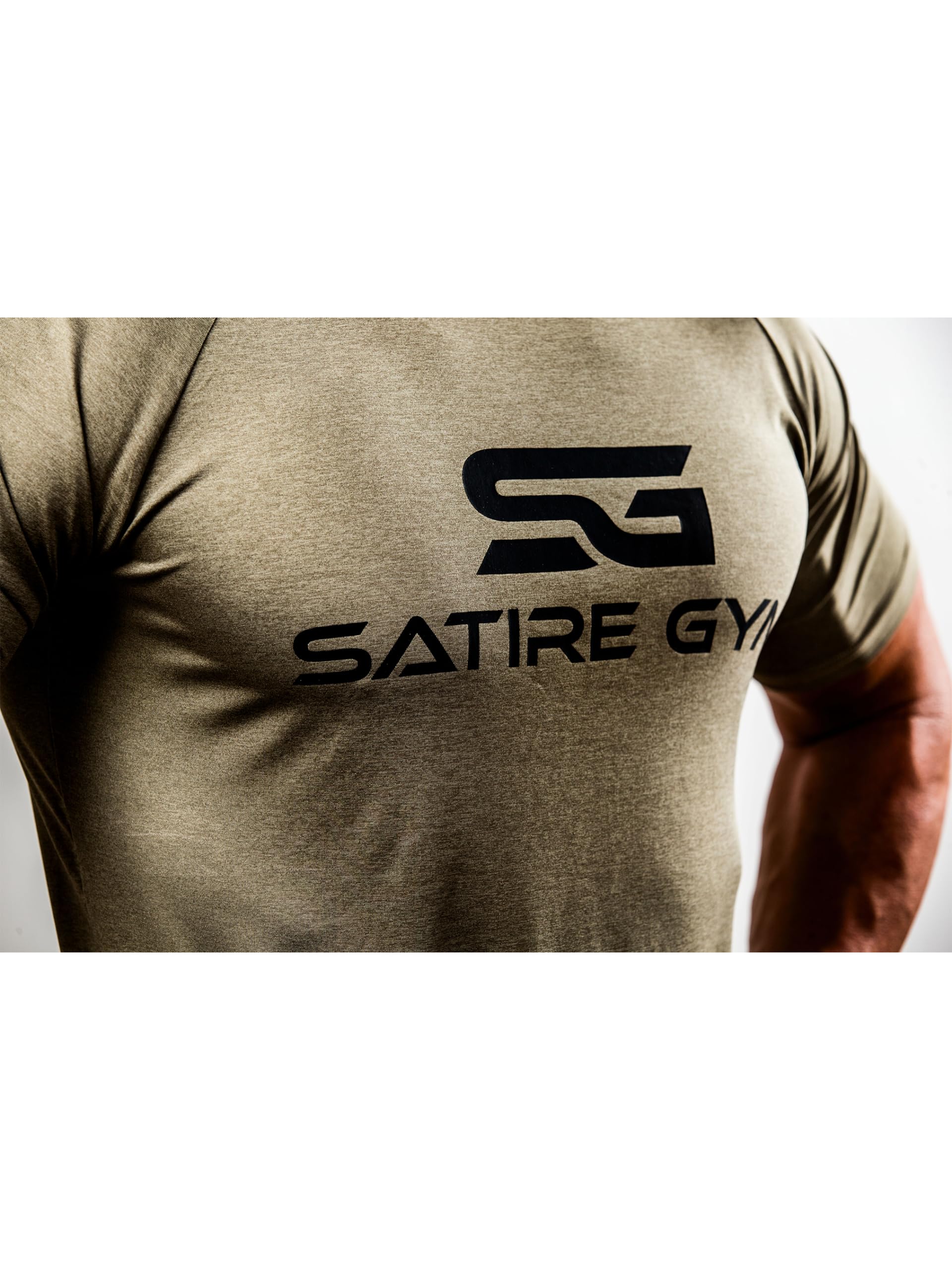 Satire Gym - T-Shirt Slim Fit Homme pour Fitness – T-Shirt de Musculation Homme pour la Gym et Le Fitness - 4