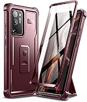 Vista 11 de Dexnor Funda para Samsung Galaxy Note 20 Ultra 5G, [Protector de pantalla y soporte integrados] Protección de grado militar resistente a prueba