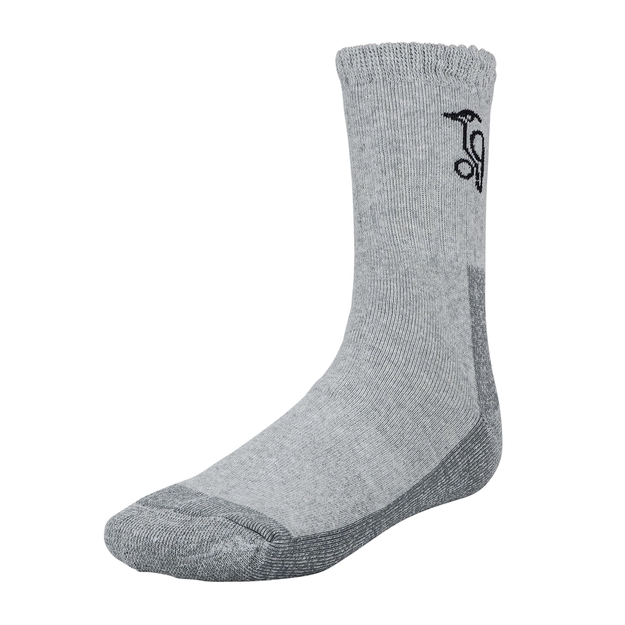 KOOKABURRA Mens CRICKET SOCK GREY SINGLE PAIR -MEDIUM (4-7), Grey, M EU